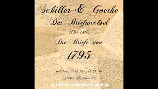 Der Briefwechsel zwischen Schiller & Goethe 1794-1805 Das Jahr 1795 Hörbuch Sprecher Volker Braumann