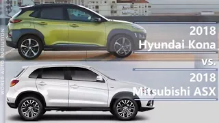 2018 Hyundai Kona vs 2018 Mitsubishi ASX / Outlander Sport (technical comparison)