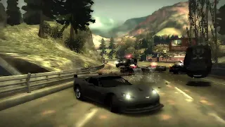 Need For Speed:Most Wanted - Roadblocks vs Corvette
