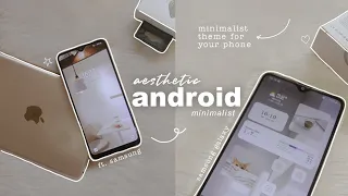 🥞 how to make your android phone aesthetic - minimalist theme | samsung galaxy