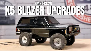 FMS FCX24 K5 BLAZER BUILD! New Upgrades, Oil Shock Conversion, & More!!