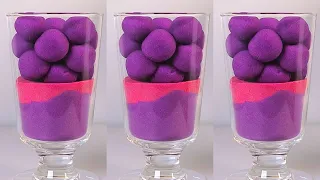Satisfying Purple Cubes Drop and Squish Kinetic Sand ASMR No.51
