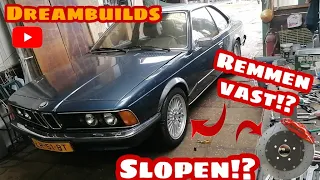 BMW REMMEN VAST !! 630CS E24 remmen reviseren, #DreamBuilds #db21