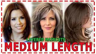 Best TOP 40 Medium💕length 2024 layered Haircuts. Bob Haircut for women.Haircuts after 30,40,50,60.