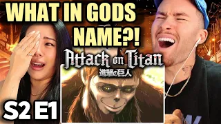 We Did Not Expect This LMAO!! | Attack on Titan Reaction S2 Ep 1