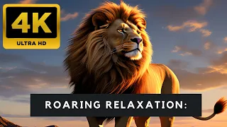 Roaring Relaxation: Lions and Tigers 🦁 as Stress-Busters with Serene Sounds