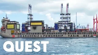 Attempting To Anchor A Massive Power Ship Securely Enough To Supply Electricity | Mighty Ships