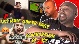 BROKE HIS $5,000 GAMING SETUP - Ultimate Gamer Rage Compilation Ft. KT