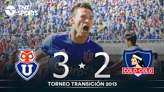 UNIVERSIDAD DE CHILE 3 - 2 COLO COLO | Torneo Transición 2013 - Partido Completo