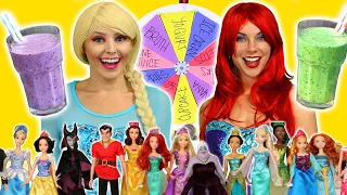 ELSA AND ARIEL’S SMOOTHIE CHALLENGE (Which Disney Characters Have Good or Bad Ingredients?)