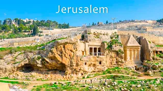 JERUSALEM: Old City, Kidron Valley, City of David, Western wall