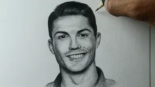 Como desenhar o Cristiano Ronaldo PASSO A PASSO narrado
