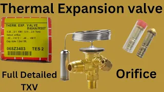 TXV, Thermostatic Expansion valve Full Details | Hindi #TXV #TEV#orifice