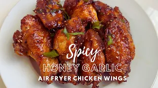 SPICY HONEY GARLIC WINGS (air fryer recipe)