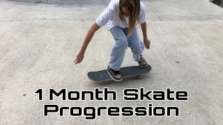 Girl 1 Month Skate Progression