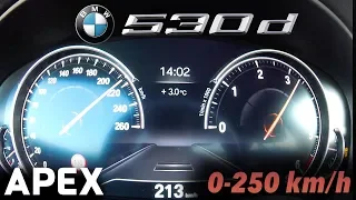 2019 BMW 530d xDrive 265 HP - Acceleration Sound 0-100, 0-250 km/h | APEX