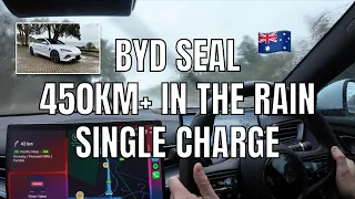 Long Range BYD Seal Highway Range and Efficiency Driving in the Rain