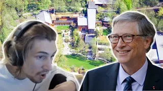 xQc Reacts to Inside Bill Gates $154 Teched Out Mega Mansion