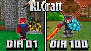 SOBREVIVI 100 DIAS no RLCRAFT no MINECRAFT - O FILME -