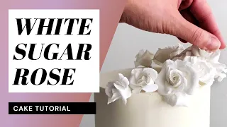 White Sugar Rose Tutorial // Sugar Flowers with Finespun Cakes