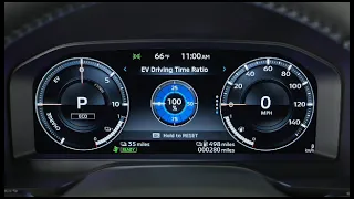 Understand the digital driver display in you 2023 Mitsubishi Outlander PHEV.