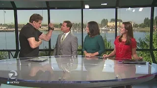 Lou Ferrigno, The Incredible Hulk, on KTVU