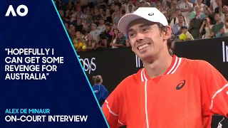 Alex de Minaur On-Court Interview | Australian Open 2024 First Round