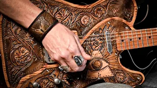 Diggin the Swampy Vibe out of this Hand-Tooled PartsCaster