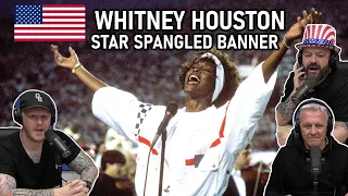 Whitney Houston - Star Spangled-Banner REACTION!! | OFFICE BLOKES REACT!!