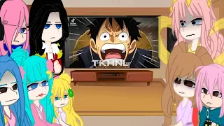 ꧁One Piece react to Luffy |One Piece friends react to  Luffy || one piece | Luffy | Gacha Club꧂ ♡