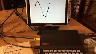 The famous sinus curve in 186 Bytes with the Sinclair ZX81