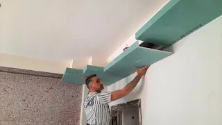 A new and very easy way to make a gypsum board decoration