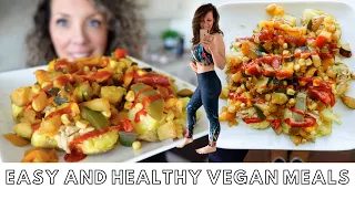 Easy & Healthy Vegan Meals - GREAT FOR WEIGHT LOSS & MAINTENANCE // Plant Based ✨ Potato meal ✨