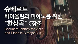 슈베르트 바이올린과 피아노를 위한 환상곡 C장조 D.934 | Schubert Fantasy for Violin and Piano in C major D.934