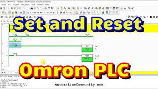 Set and Reset - Omron PLC Programming Tutorial for Beginners