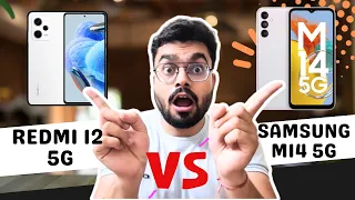 Samsung M14 5G vs Redmi 12 5G !! EXYNOS VS SNAPDRAGON BATTTLE