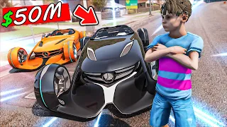 اعطاه اكبر هدية يحلم فيها قيمتها 50 مليون !! || GTA V