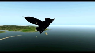 X-Plane SR-71 - Post-Takeoff from Naha AB, Okinawa, Landing at Kadena AB, Okinawa.