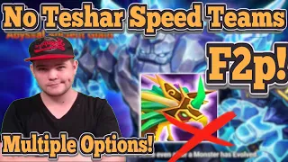 GBah No Teshar Speed Teams! Multiple Options! - Summoners War!