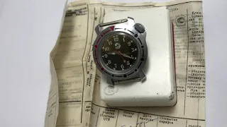 Командирские наручные часы Восток дельфин СССР новые