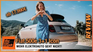 Fiat 500 e 3+1 Icon (2021) Unser ultimativer Alltags-Check! Fahrbericht | Review | Test | Reichweite