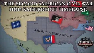 The Second American Civil War - HOI4 Kaiserreich Timelapse