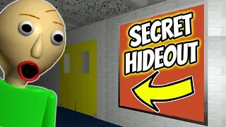 I FOUND A SECRET HIDEOUT IN BALDI'S SCHOOL! | New Baldi's Basics Mod