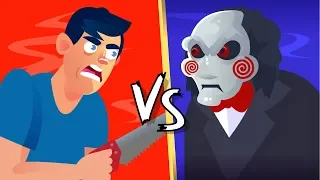 YOU vs JIGSAW (Saw Movie) Could You Defeat and Survive Him? || FUNNY ANIMATION CHALLENGE