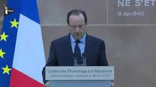 Hollande officialise l'entrée de 4 Résistants - Le 21/02/2014 à 12h00