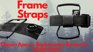 Mountain Bike Frame Straps - Occam Apex v Backcountry Research Mutherload Frame Straps
