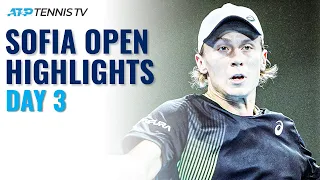 Krajinovic In Action; Ivashka, Andujar & Ruusuvuori Feature | Sofia Open 2021 Highlights Day 3