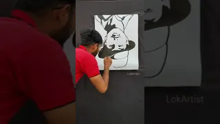 Bhagat Singh ji Reverse painting 🙏 #lokartist #shorts #art #artist #drawing #painting #viral