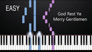 God Rest Ye Merry Gentlemen | EASY Piano Tutorial by Russell