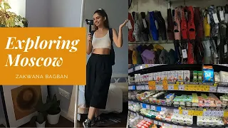 Exploring Moscow| Grocery Shopping | Restaurants in Russia| Shopping | Zakwana Bagban Vlogs